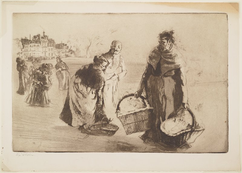 Vegetable Sellers with Baskets, Edgar Chahine, 1903