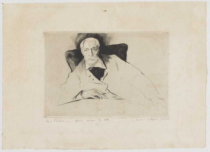Portrait of Alfred Stevens, Edgar Chahine, 1900