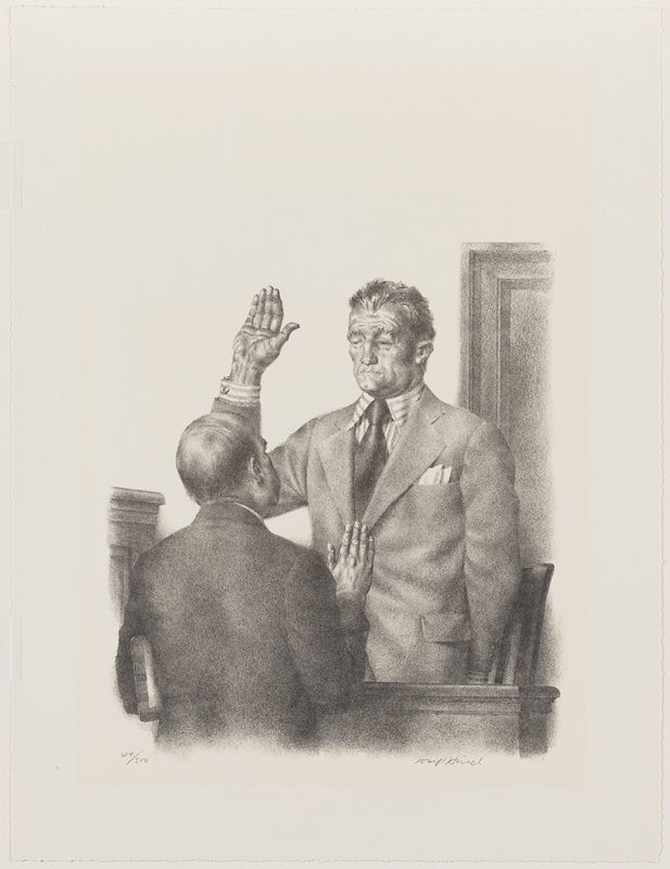 Taking the Oath, Joseph Hirsch, 1970