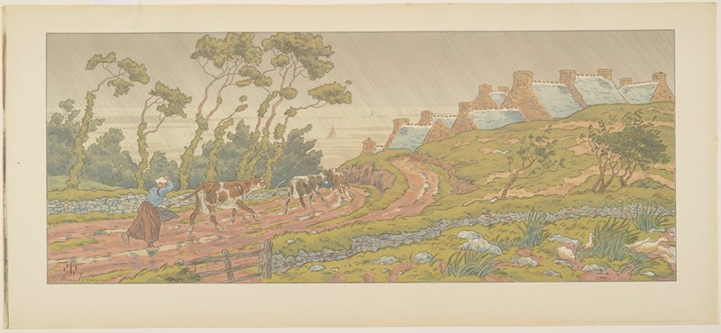 The Downpour, from The Enchanted Hours, Henri Rivière, 1901
