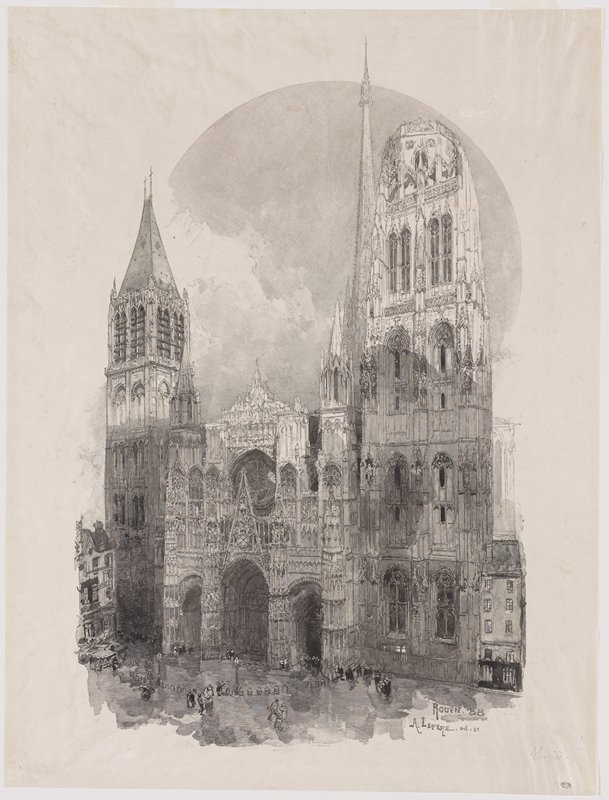 Rouen Cathedral, Auguste Louis Lepère, 1888
