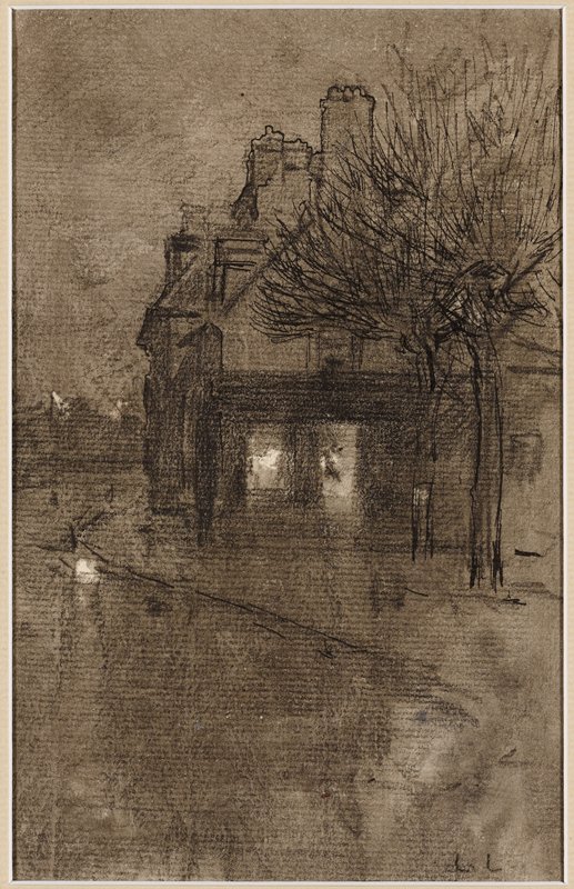 Street Scene, Paris, Luigi Loir, 19th century