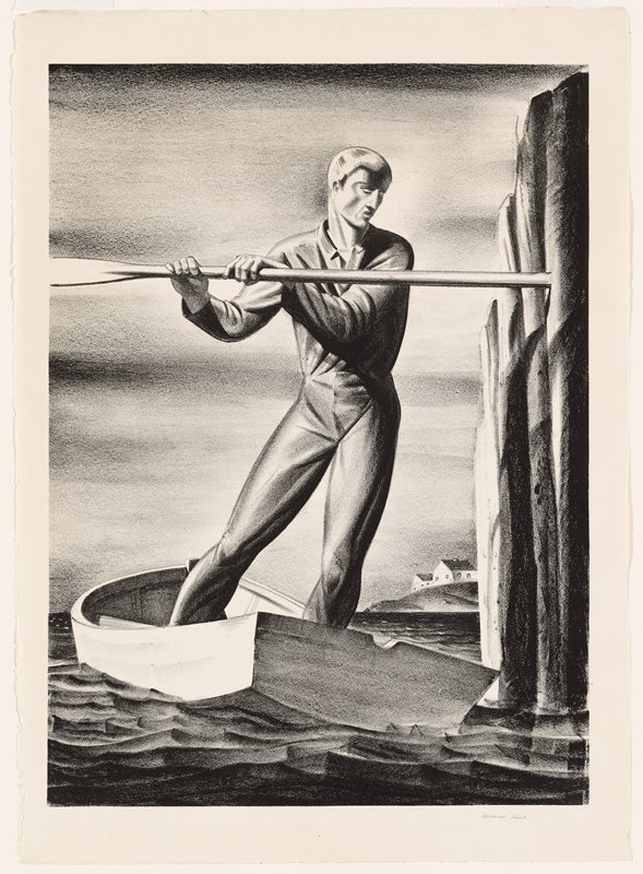 Boatman, Rockwell Kent, 1929