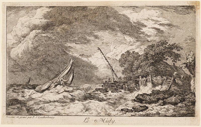 Le Midy, from Les Quatre Heures du Jour, Philippe Jacques de Loutherbourg II, 18th century