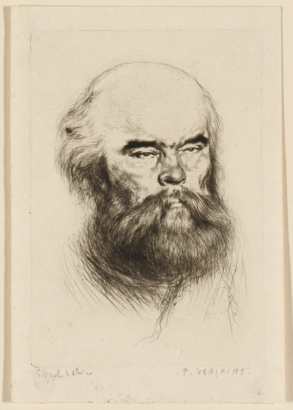 Portrait of Paul Verlaine, Edgar Chahine, 1925