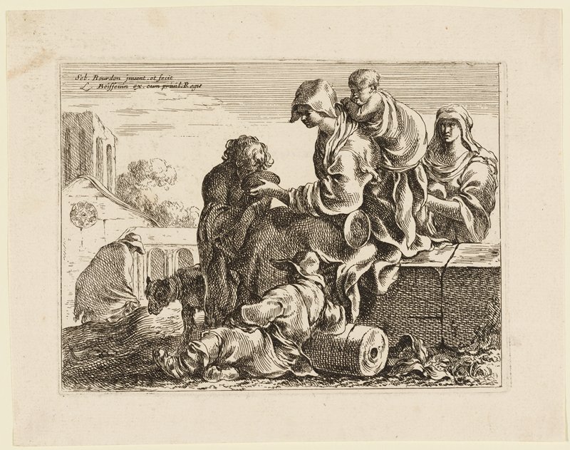 L'Enfant qui boit, Sébastien Bourdon, 17th century