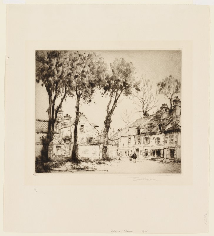 Springtime in Senlis, Samuel Chamberlain, 1925