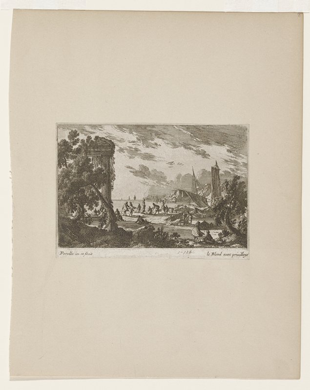 Print, Gabrielle Perelle, 17th century