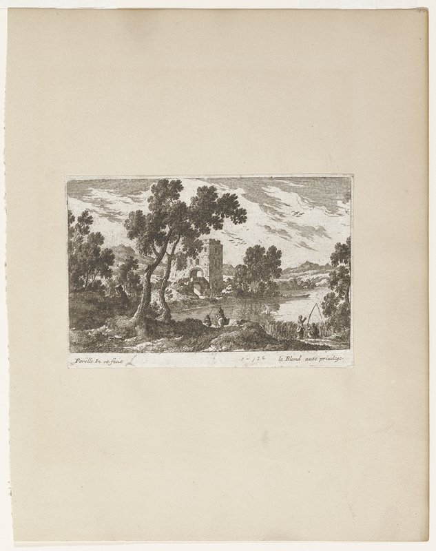 Print, Gabrielle Perelle, 17th century