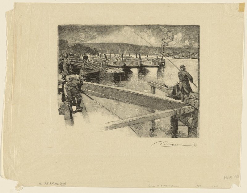 Riverboat Station, Auguste Louis Lepère, 1886