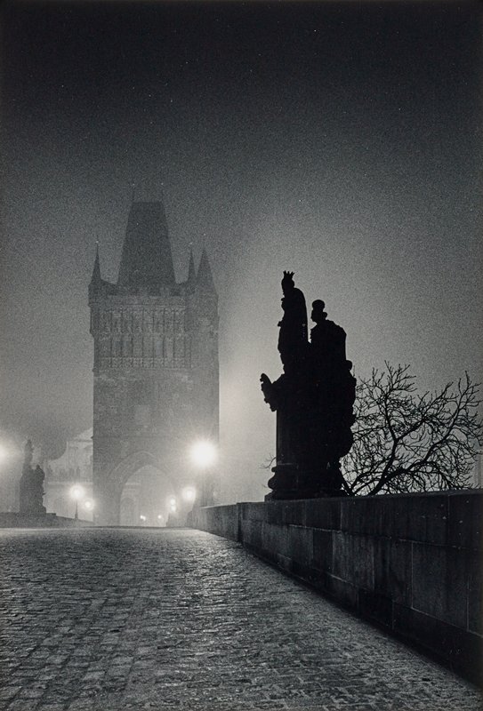 Charles Bridge, Prague, Czechoslovakia (Study 4), Michael Kenna, 1989 (printed 1990)