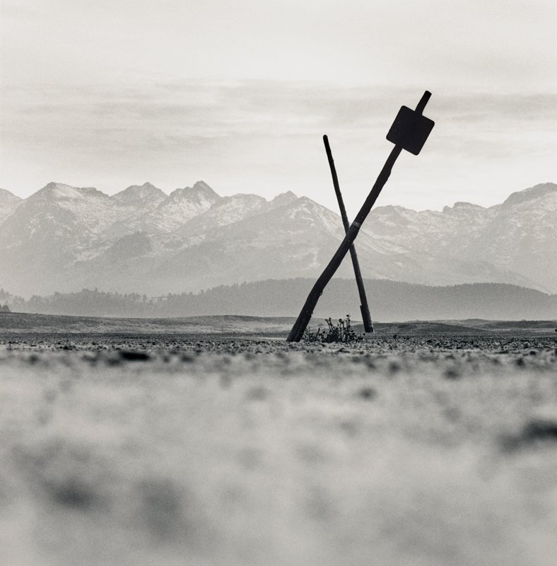 Crossed Paths, Pyrenees, Spain, Michael Kenna, 1996 (printed 1997)