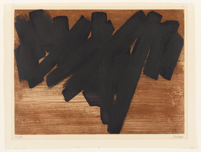 Eau-forte No. V, Pierre Soulages, 1957