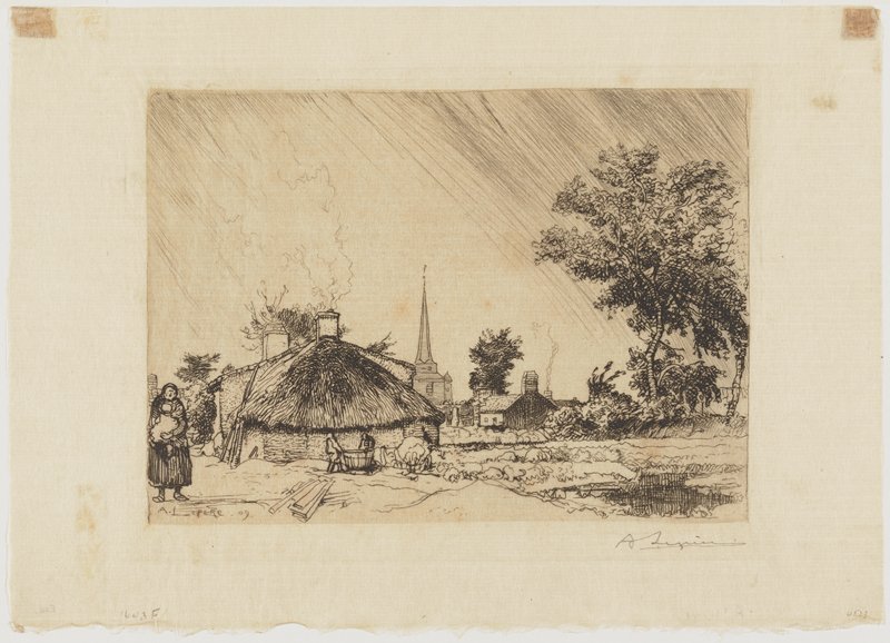 Showers, Vendée, Auguste Louis Lepère, 1909