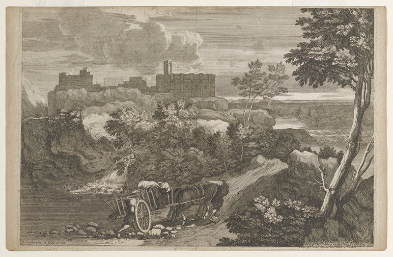 Print, Sébastien Bourdon, 17th century