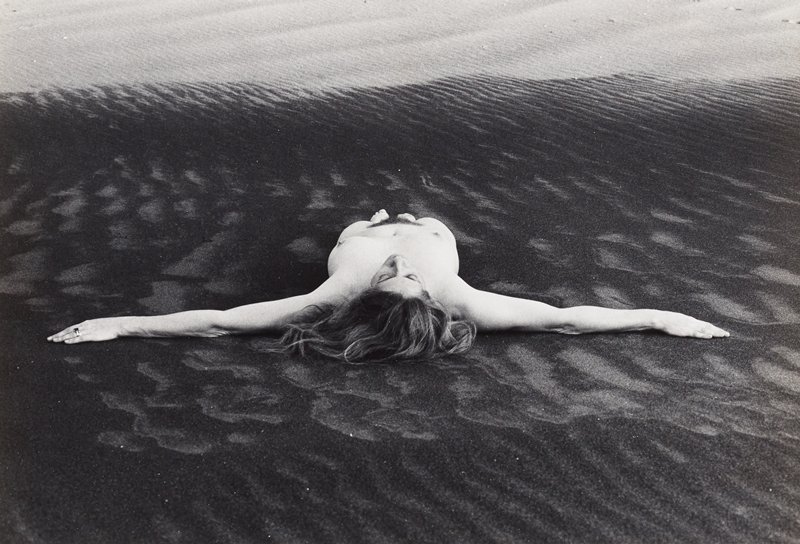 Untitled [Nude on Sand, Veracruz, Mexico], Lyle Bongé, 1980