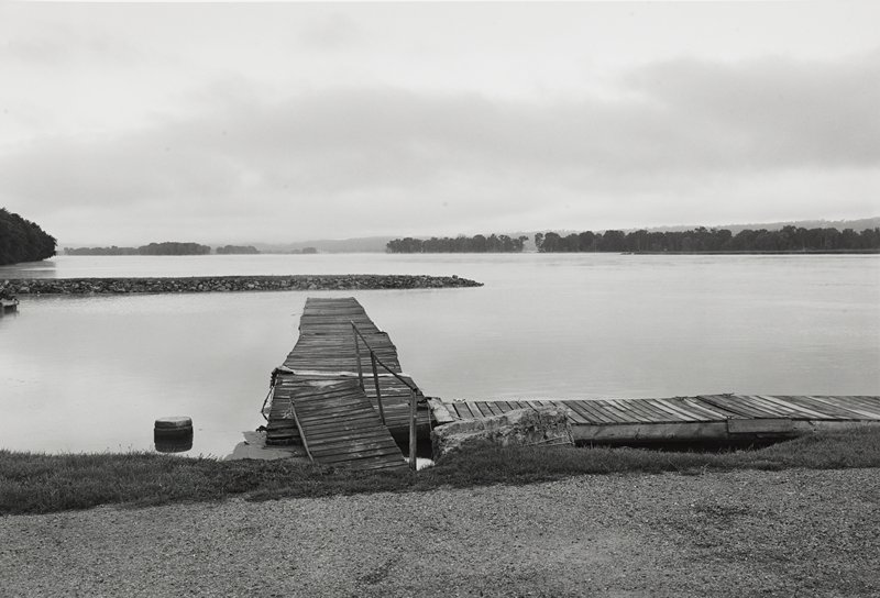 Mississippi River at Dawn, Glen Haven, Wisconsin, Andrew Baugnet, 1995