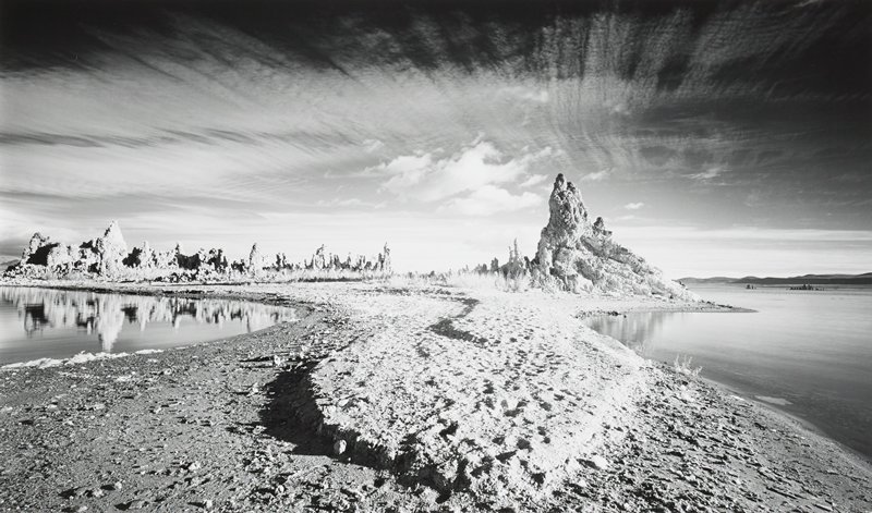 Untitled #1 (Landbridge and Tufa), from the Mono Lake series, Robert Dawson, 1979