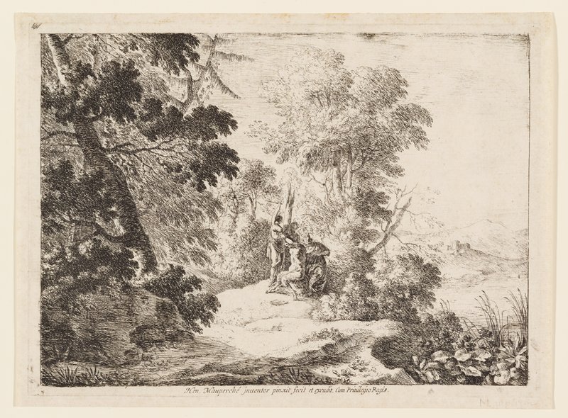 Landscape with the Flaying of Marsyas, Henri Mauperché, c. 1654