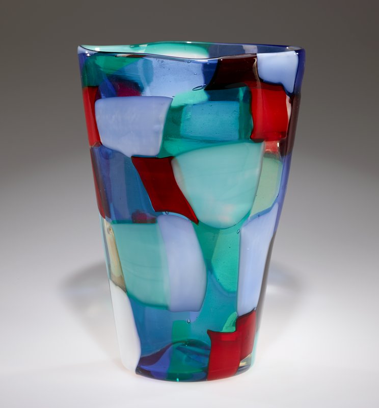 Pezzato Glass Vase, Fulvio Bianconi; Manufacturer: Venini & Co. | Mia