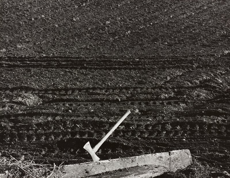 Ax in Plowed Field, Minor White, 1947