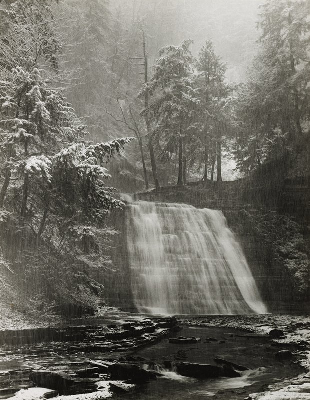 Winter Waterfall, Minor White, 20th century