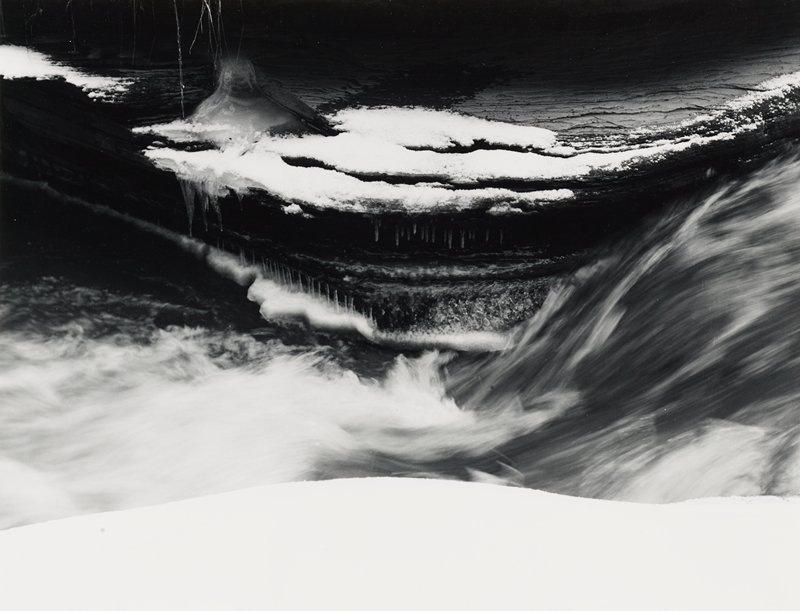 Snow and Running Water, from Sequence 16, Minor White, 1960
