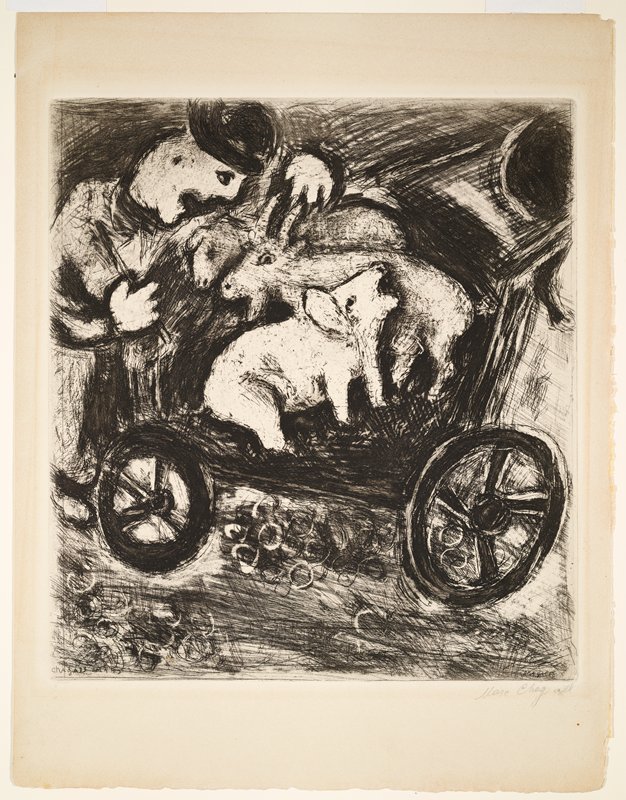 Le Berger et son troupeau, Марк Захарович Шагал, 1927–1930 (издание 1952)