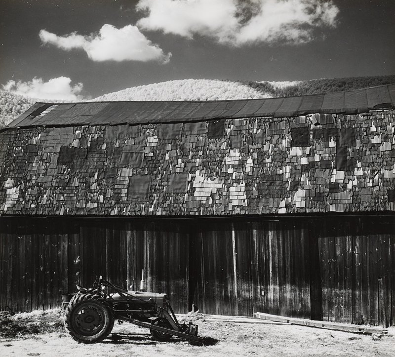 Untitled [barn and tractor], Minor White, 20th century