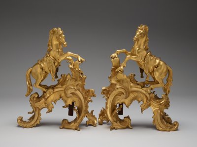 Dokumentasi “Chevaux Marin (seahorse) chenet, one of a pair”. Minneapolis Institute of Art.