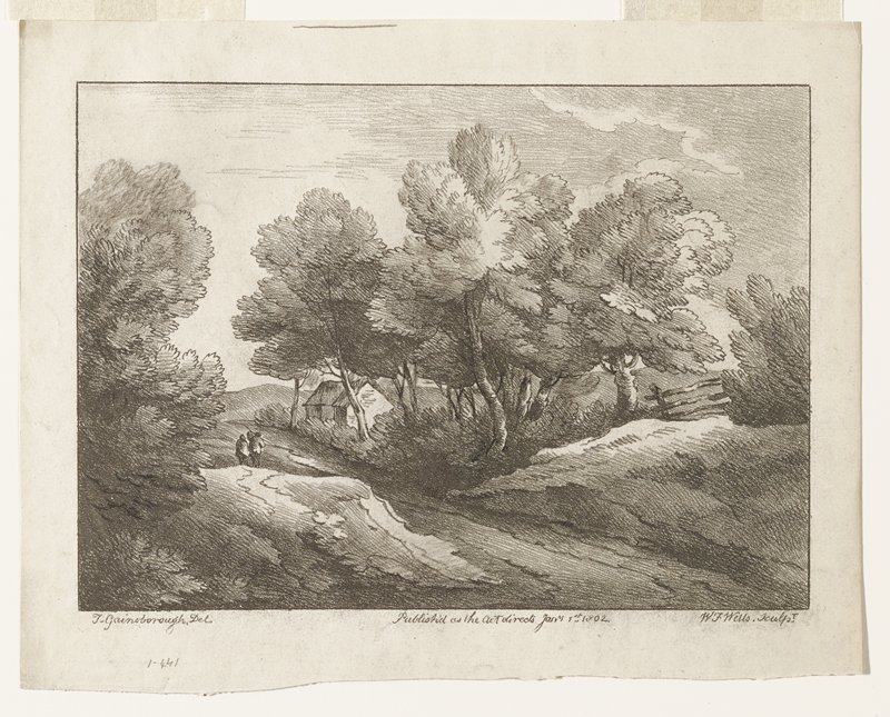 [Cottage and trees], William Frederick Wells, 1802