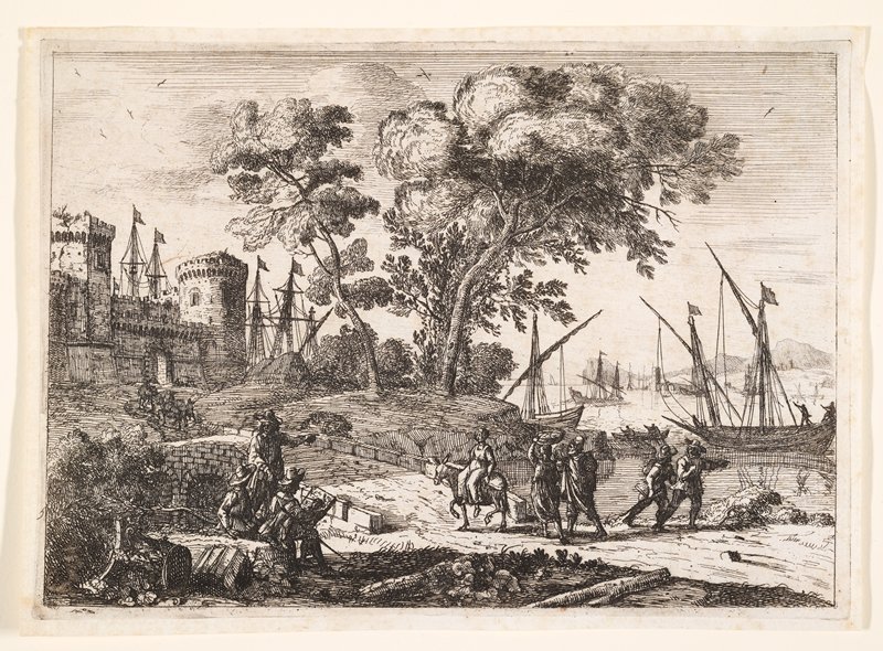 Landscape with a Draftsman, Claude Gellée, c. 1638–41
