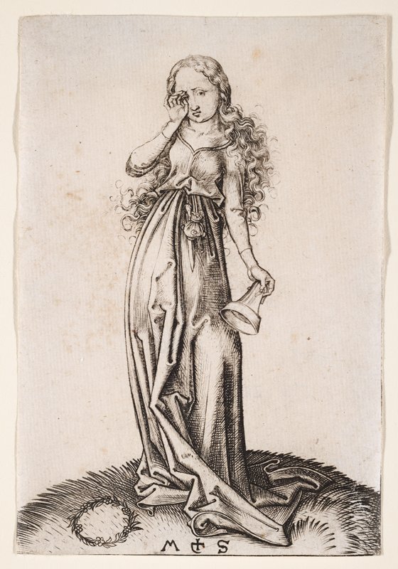 The Third Foolish Virgin, Martin Schongauer, late 15th century