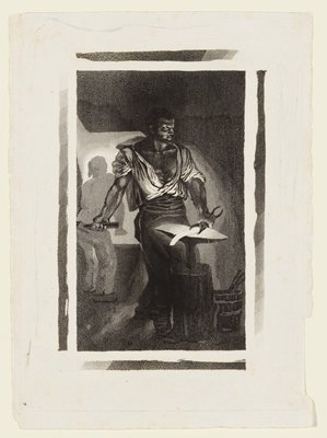 Dokumentasi “A Blacksmith”; Aquatint. Minneapolis Institute of Art.