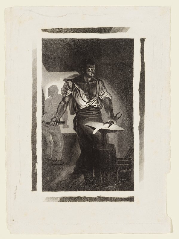 A Blacksmith, Eugène Delacroix, 1833