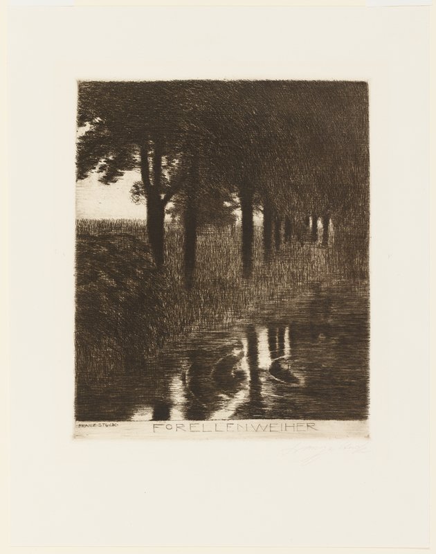 Forellenwieher (Trout Stream), Franz von Stuck, 1890