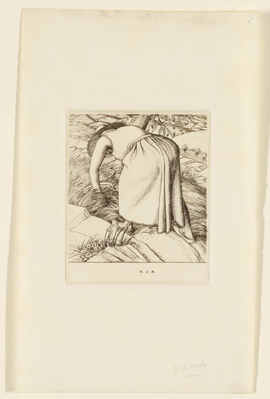 Woman Cutting Grass, Robert Sargent Austin, 1933