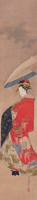 Courtesan at a Parade, Hosoda Eishi, early 19th century
