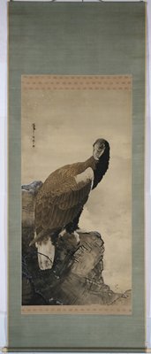 White-tailed Eagle in a Snowstorm, Takeuchi Seihō, after 1901