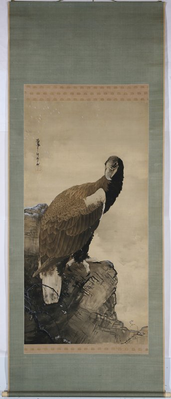 White-tailed Eagle in a Snowstorm, Takeuchi Seihō, after 1901
