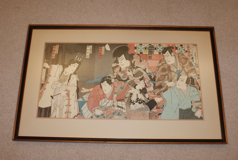 Kabuki Actors, Toyohara Kunichika, 1893