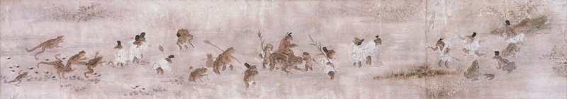 Procession of Frogs, Ogawa Haritsu, c. 1738