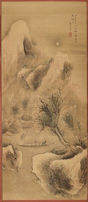 Boating on a Snowy Evening, Yokoi Kinkoku, early 19th century