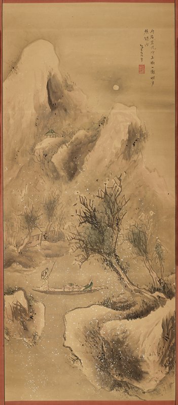 Boating on a Snowy Evening, Yokoi Kinkoku, early 19th century