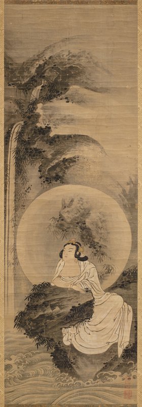 White-robed Kannon, attributed to Kenkō Shōkei, late 15th century