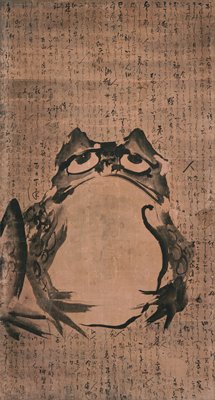 Dokumentasi “Toad and Mouse”; Hanging scroll, ink on paper. Minneapolis Institute of Art.