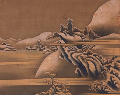 Snowy Landscape, Katsushika Hokusai II, mid 19th century