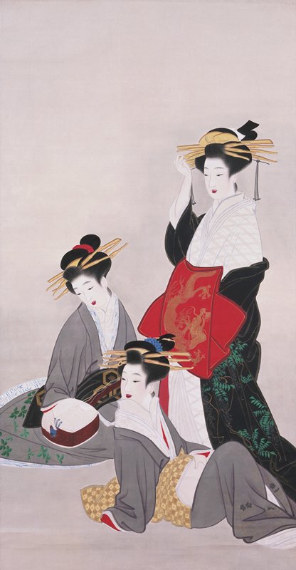 Women in the Demimonde, attr. Yamaguchi Soken, first half 19th century