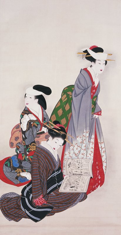 Young Maidens, attr. Yamaguchi Soken, first half 19th century