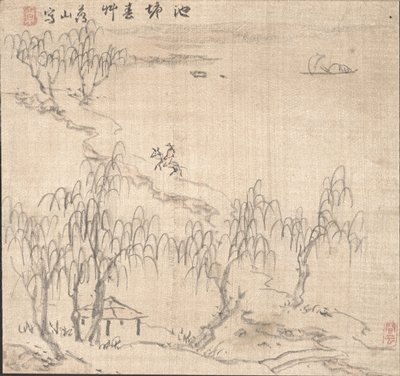 Spring Landscape, Taniguchi Aizan, second half 19th century